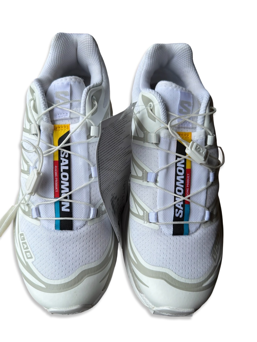 Salomon XT-6 Sneakers White Lunar Rock Trail Running Shoes Revolve women’s 7 - Picture 12 of 13